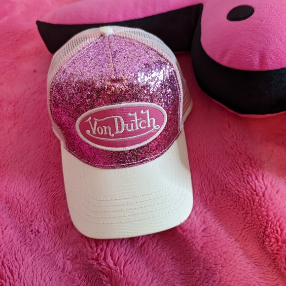 von dutch pink glitter hat cap 🧢 - Picture 4 of 16